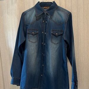 Wrangler women Denim Button-Up Shirt
